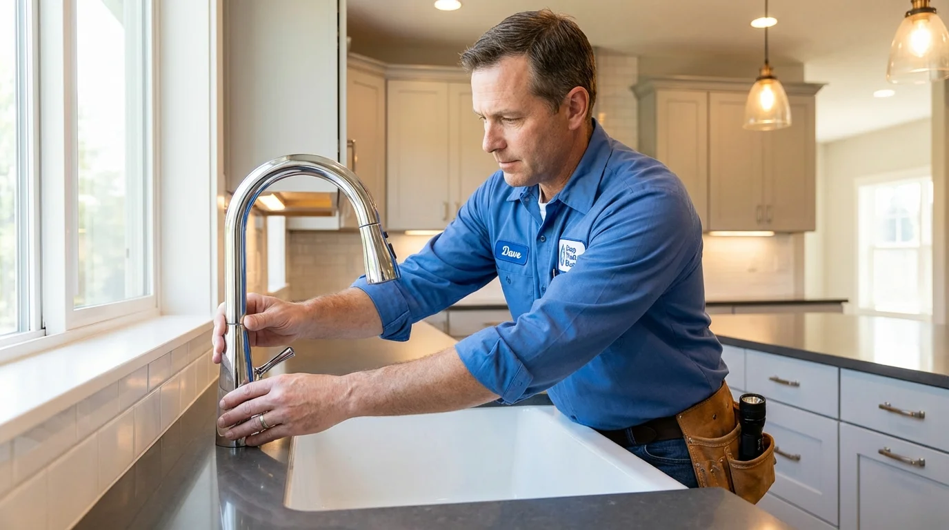 Kitchen faucet installation by Johns Plumbing LLC in Rogue River