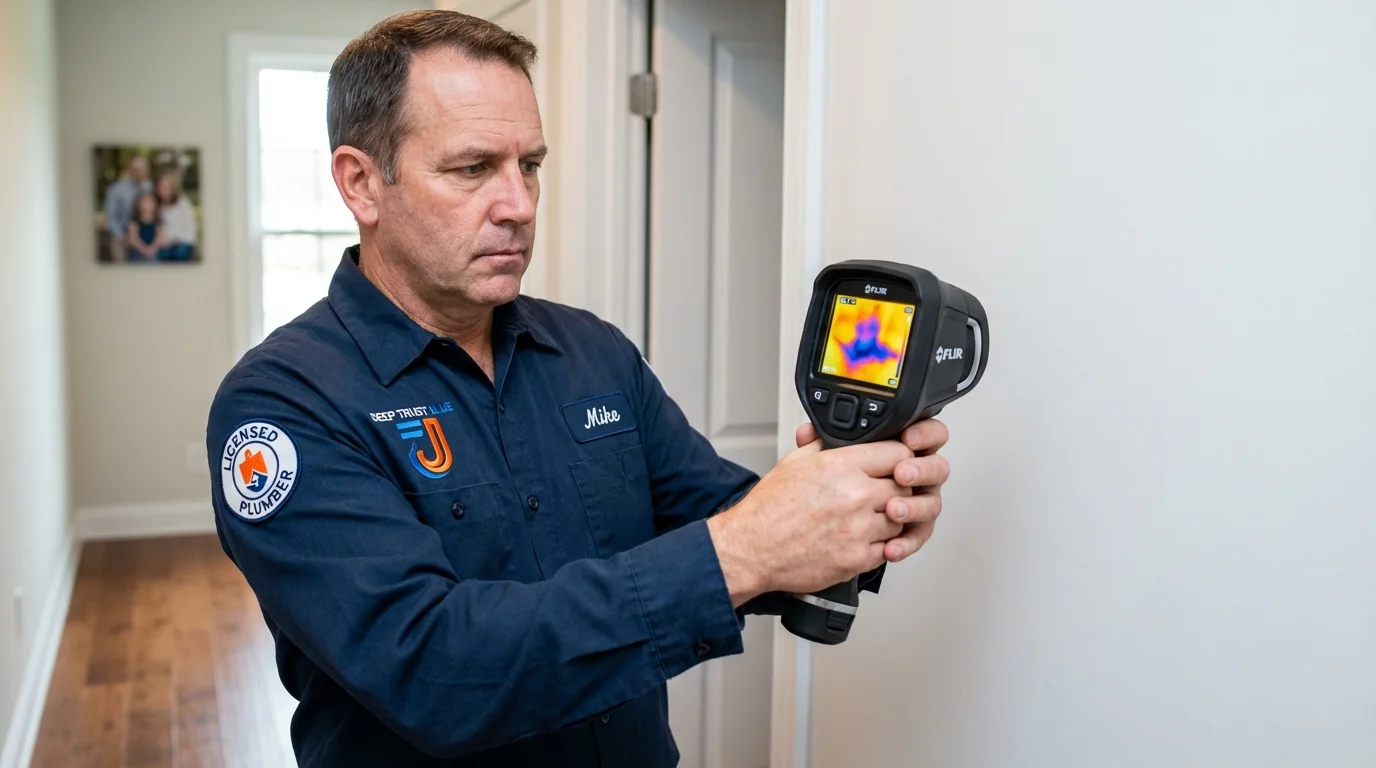 Thermal imaging leak detection by Johns Plumbing LLC in Rogue River